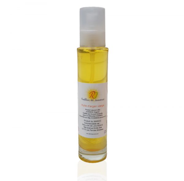 Huile d'Argan vierge Bio - 100ml - Produit Raillon de Jouvence