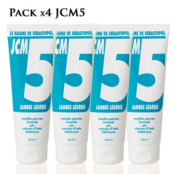 promo pack de 4 baumes de Sébastopol jcm5 pour des jambes légères jean raillon